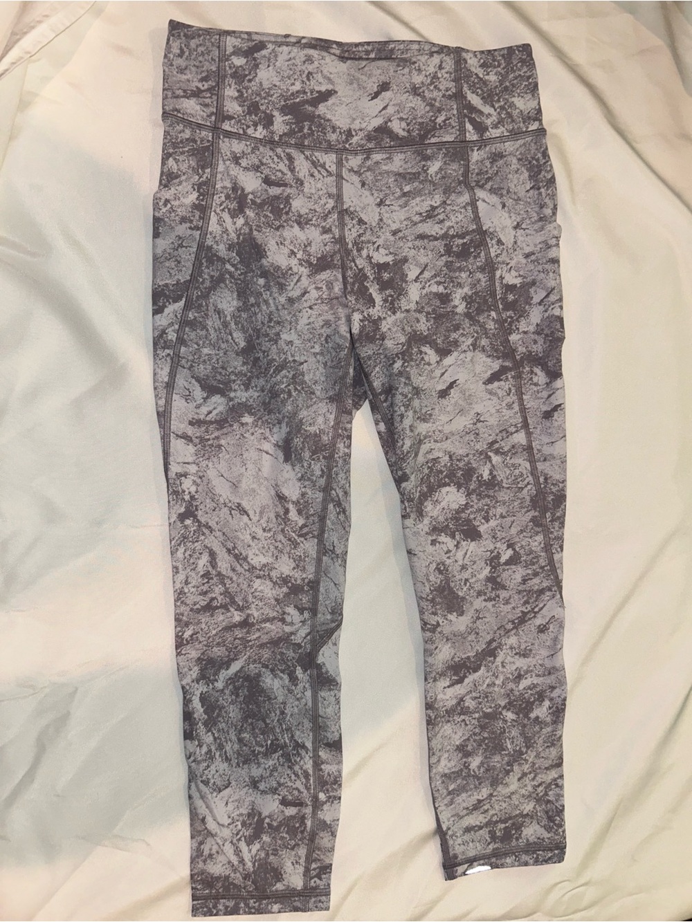 lululemon Time To Swear (23" inseam) Marble Print Leggings - Gray